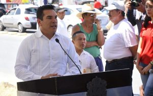 Anuncia Alejandro Moreno Cárdenas construcción de puente vehicular avenida Central-Paticio Trubea