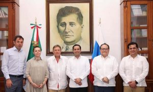 El Gobernador Mauricio Vila Dosal recibe la visita del Embajador de Rusia en México, Viktor Koronelli