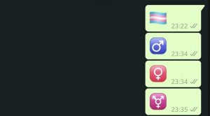 Lanza WhatsApp emojis de la comunidad transgénero
