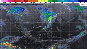 Se prevén chubascos en la Península de Yucatán, rachas de viento en el Istmo y el Golfo de Tehuantepec