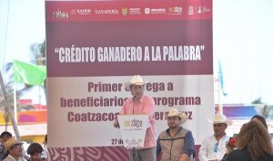 Entrega Cuitláhuac García más de 600 cabezas de ganado en el sur de Veracruz