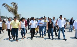 Gobernador, Sectur y PC realizan recorrido de seguridad previo al Salsa Fest en Boca del Río