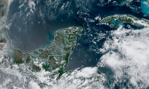 Para los próximos días se pronostica un aumento en el potencial de lluvias en la península de Yucatán