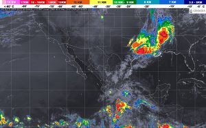 Lluvias intensas se pronostican en San Luis Potosí, Michoacán, Guerrero, Oaxaca, Puebla y Chiapas