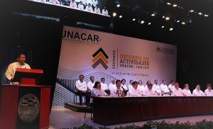 Asiste el rector de la UJAT al Segundo Informe de Actividades rector de la Universidad Autónoma del Carmen