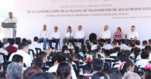 Pone en marcha Adán Augusto construcción de planta de tratamiento de aguas residuales en Emiliano Zapata