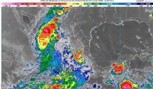 El centro de la tormenta tropical Narda impactó en las inmediaciones de Los Mochis, Sinaloa