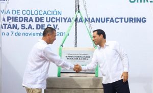 El Gobernador Mauricio Vila Dosal pone en marcha construcción de la planta de autopartes japonesa Uchiyama Manufacturing de Yucatán