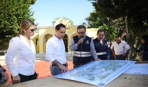 Supervisa el Gobernador Mauricio Vila Dosal últimos detalles de los trabajos mantenimiento y conservación del Centro Cultural La Ibérica