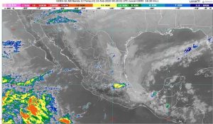 Pronostican lluvias fuertes en áreas de Chiapas, Oaxaca, Tabasco y Veracruz