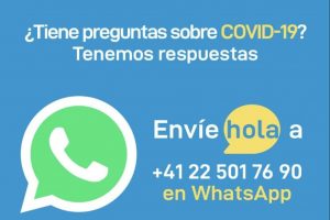 OMS lanza servicio de WhatsApp y Facebook para informar sobre Covid-19