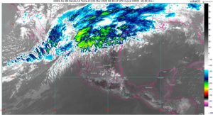 Se pronostican lluvias y nevadas para el noroeste de México, por el Frente Frío Número 42 y la Décima Tormenta Invernal