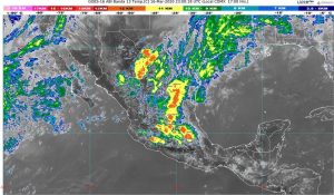 Las precipitaciones del martes, serán con descargas eléctricas y, posiblemente, con granizo