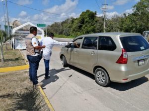 Filtros de seguridad en Quintana Roo aplican cuestionarios y auto declaración de salud
