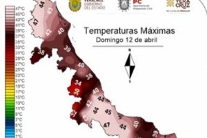 Emiten Aviso Especial por Surada que provocará temperaturas de más de 40 grados en Veracruz