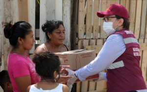 Más de veinte mil apoyos alimentarios se han entregado a familias solidarenses: Laura Beristain