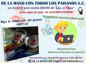 «DE LA MANO CON TODOS LOS PAISANOS A.C» organiza festejo virtual esté día del Niño en Centla