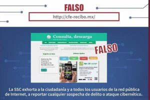 Alertan por ciberdelincuencia en sitio falso que suplanta identidad de CFE