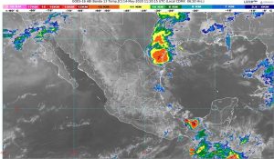 En Campeche, Chiapas, Oaxaca y Quintana Roo se pronostican lluvias fuertes durante la tarde del jueves