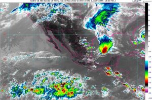Se pronostican lluvias puntuales en Chiapas y Tabasco, muy fuertes en Hidalgo, Oaxaca, Puebla, San Luis Potosí y Veracruz