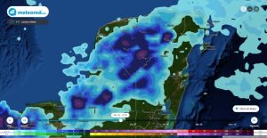 Viene el primer temporal de lluvias del año para la península de Yucatán