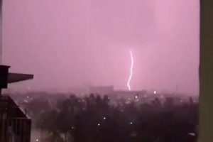 Se registra fuerte tormenta eléctrica en Veracruz – Boca Del Río