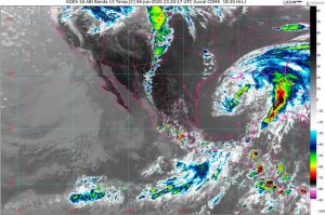 Se mantiene el pronóstico lluvias intensas en Chiapas y Oaxaca, y muy fuertes en Campeche, Quintana Roo y Yucatán