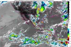 Se pronostican lluvias intensas en Chiapas y muy fuertes en Guerrero, Oaxaca, Tabasco, Tamaulipas y Veracruz