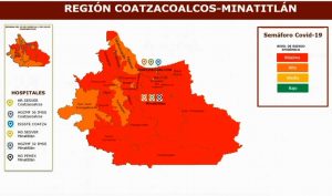 Coatzacoalcos y Minatitlán se mantienen en semáforo rojo por COVID-19
