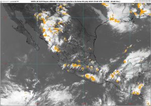 Se prevén lluvias muy fuertes en Campeche, Chiapas, Chihuahua, Durango, Guerrero, Oaxaca, Sinaloa, Sonora y Yucatán