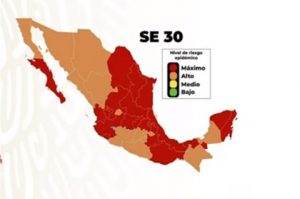 Presentan semáforo epidemiológico; estado de Veracruz se mantiene en color rojo