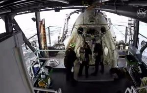 Astronautas que viajaron a la Estación Espacial Internacional en la SpaceX regresan a la Tierra