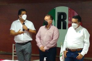 CDE del PRI da la bienvenida al diputado Carlos Mario Ramos Hernández y Cristóbal Álvarez Brown a las filas del tricolor