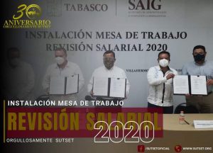 Instala Gobierno de Tabasco mesa de trabajo para revisión salarial 2020 con el SUTSET