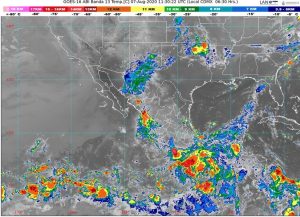 Se pronostican lluvias intensas para Chiapas, Guerrero, Oaxaca y Veracruz