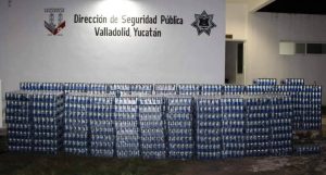 Decomisan más de 6 mil latas de cervezas en Valladolid