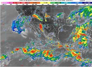 Se pronostican lluvias intensas en Quintana Roo y Yucatán, y muy fuertes en Campeche, Chiapas, Oaxaca, Tabasco y Veracruz