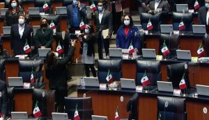 Senado guarda un minuto de silencio por víctimas de explosión de pipa en la carretera Comalcalco-Paraíso a solicitud de la senadora Mónica Fernández Balboa