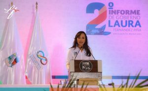 La alcaldesa Laura Fernandez, destaca la autonomía financiera de Puerto Morelos y llama a ciudadanos a trabajar unidos para lograr la reactivación económica