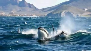 Captan familia de orcas en costas mexicanas