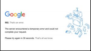 Usuarios reportaron colapso de Google a nivel mundial