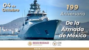 Hoy 4 de octubre se cumplen 199 años de la creación de la Armada de México