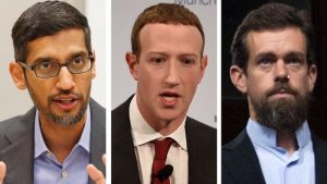 Líderes de Google, Facebook y Twitter comparecerán ante el Congreso de Estados Unidos