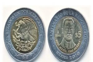 Moneda de 5 pesos de José María Pino Suárez vale ahora hasta ¡Tres mil pesos!