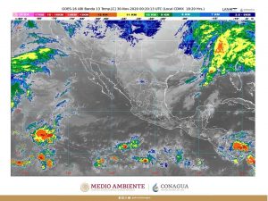 El Frente Frío Número 17 ocasionará lluvias de muy fuertes a intensas en el oriente y sureste de México