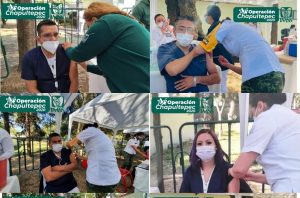Veracruzanos son vacunados contra COVID-19 en CDMX