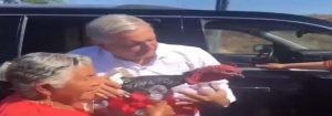 El Presidente, Andres Manuel López Obrador indulta a pavo que le regalaron en Oaxaca