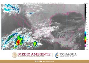 Lluvias fuertes, se pronostican para 10 estados en el occidente y sur de México, y en la Península de Yucatán