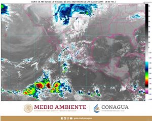 Esta noche, se pronostican lluvias fuertes para Baja California Sur, Chihuahua, el poniente de Durango, Sinaloa y Sonora