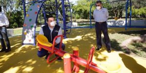 El alcalde, Renán Barrera entrega obras de remodelación del Parque “La Joya”